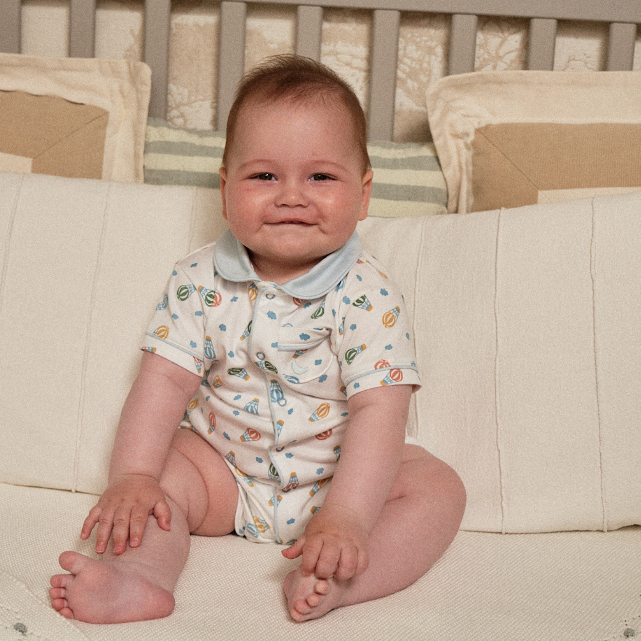 Pyjama Romper Night Balloons